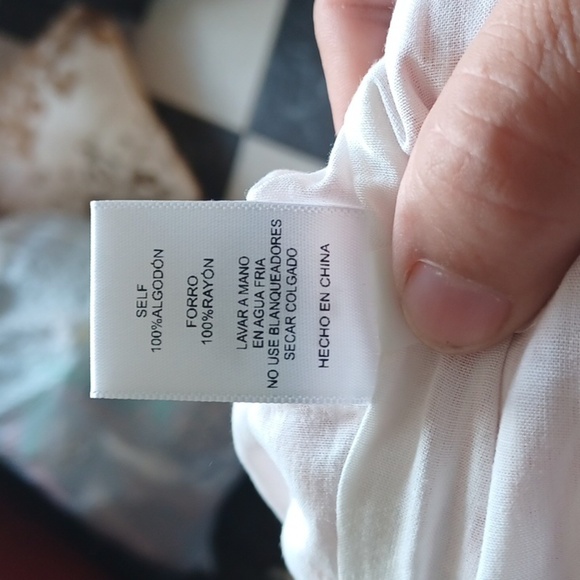 Gianni Bini Womens Off Shoulder Pinstripe Bell Sleeve Savannah Dress Size L - Picture 7 of 8